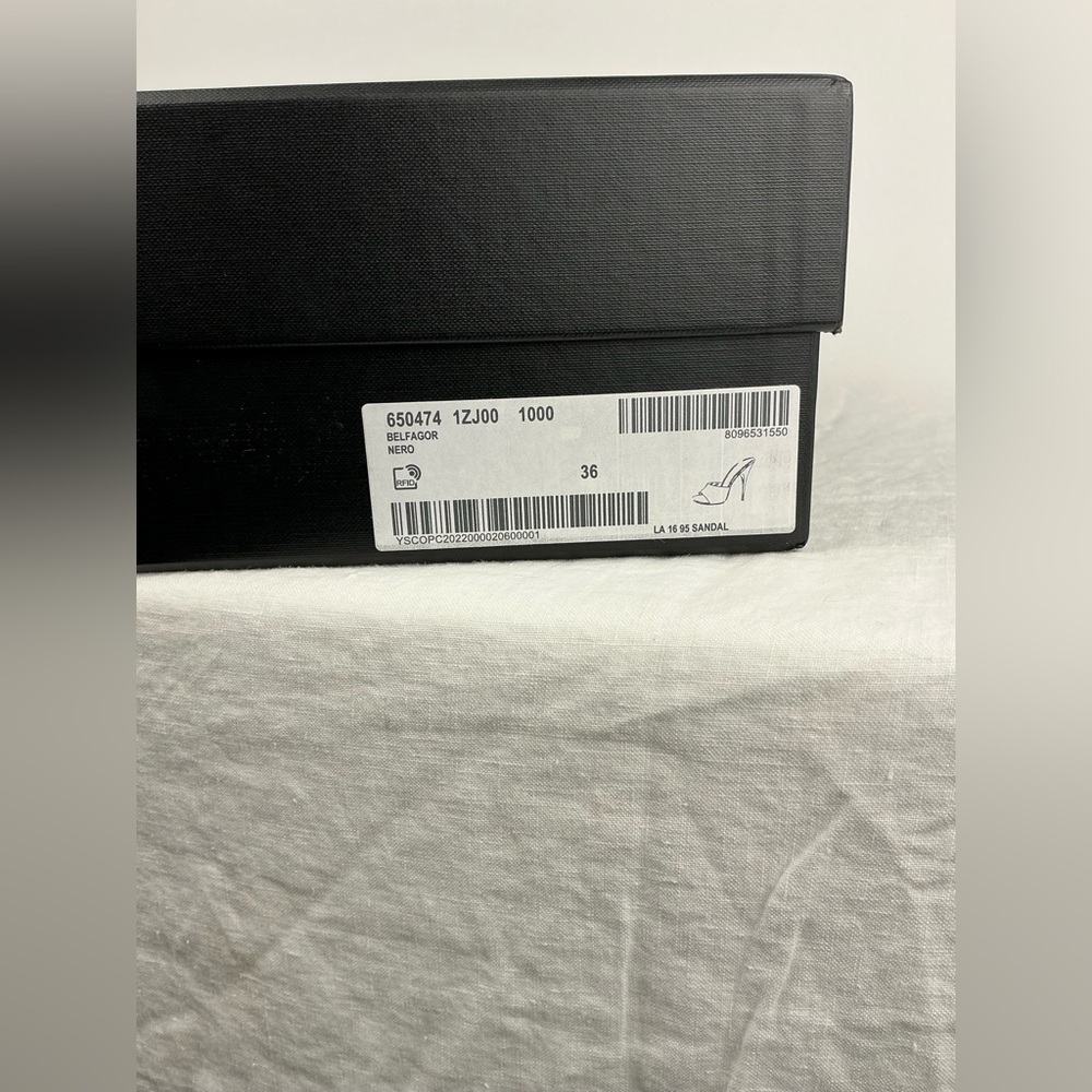 SAINT LAURENT LA 16 LEATHER 105 MULES - Picture 14 of 14
